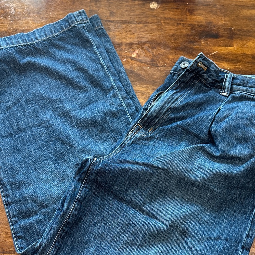 Madewell Women's Dark Blue Flare Jeans